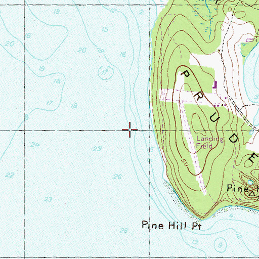 Topographic Map of Boystown Fly-in-Ranch (historical), RI