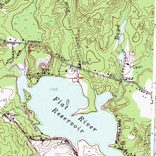 Topographic Map of Keskinen Airport (historical), RI