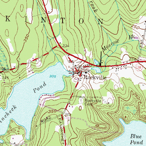 Topographic Map of Wincheck Pond Dam, RI