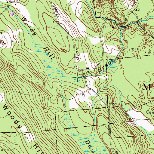 Topographic Map of Mount Tom Club Wildlife Marsh, RI