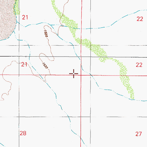 Topographic Map of Tat Momoli Valley, AZ