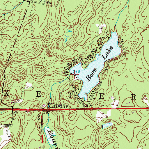 Topographic Map of Boone Lake Dam, RI