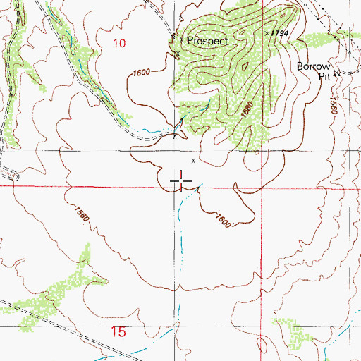 Topographic Map of Tat Momoli Wash, AZ