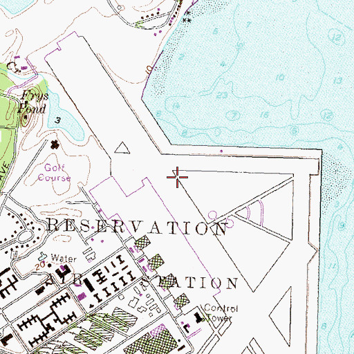 Topographic Map of Clark Point, RI