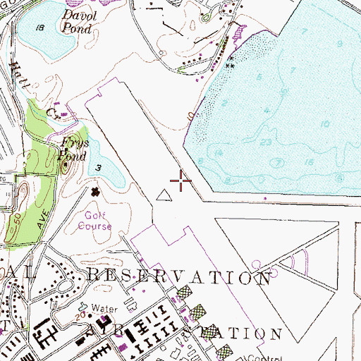 Topographic Map of Eldridge Creek (historical), RI