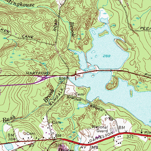 Topographic Map of Elmdale (historical), RI