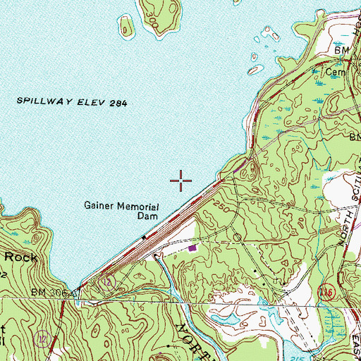 Topographic Map of Kent (historical), RI