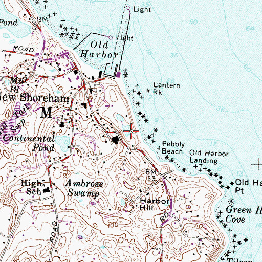 Topographic Map of Boiling Spring, RI