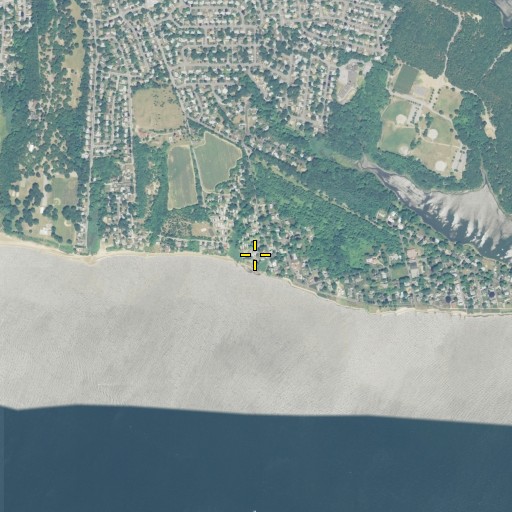 Aerial/Satellite Image of Buttonwoods Beach, RI