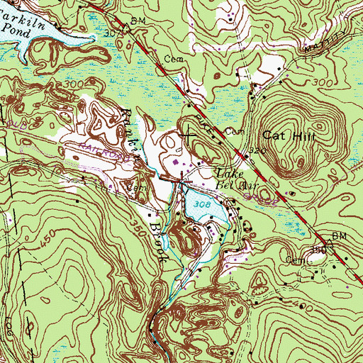 Topographic Map of Field Station (historical), RI