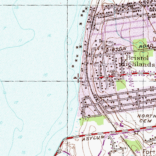 Topographic Map of Deyer Rock, RI