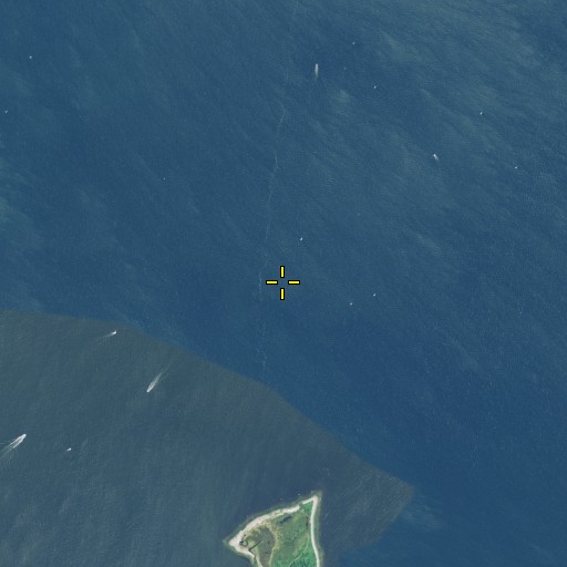 Aerial/Satellite Image of Fork Rocks, RI