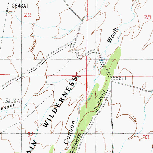 Topographic Map of Tater Canyon, AZ