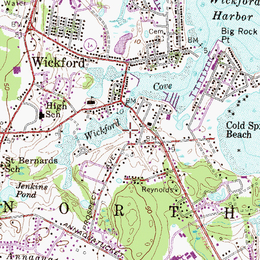 Topographic Map of WKFD, RI