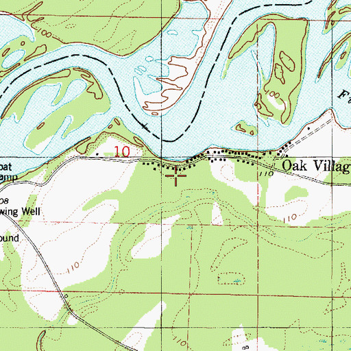 Topographic Map of Logan Bluff, AL