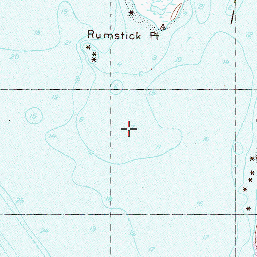 Topographic Map of Rumstick Shoal, RI