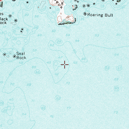 Topographic Map of Haycock Ledge, RI