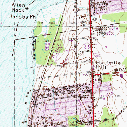 Topographic Map of Bristol County, RI
