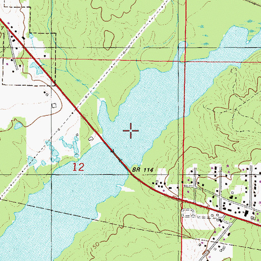 Topographic Map of Long Branch, AL