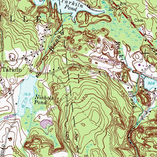 Topographic Map of WLKW-AM (Providence), RI