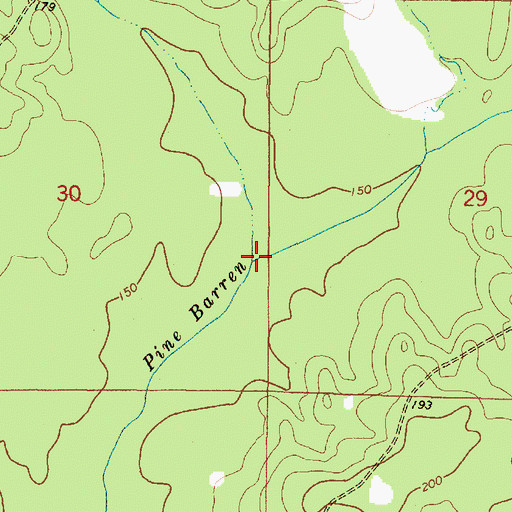 Topographic Map of Long Branch, AL