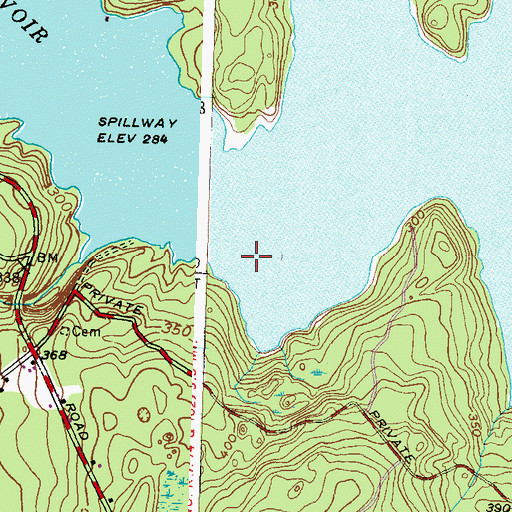 Topographic Map of Richmond (historical), RI