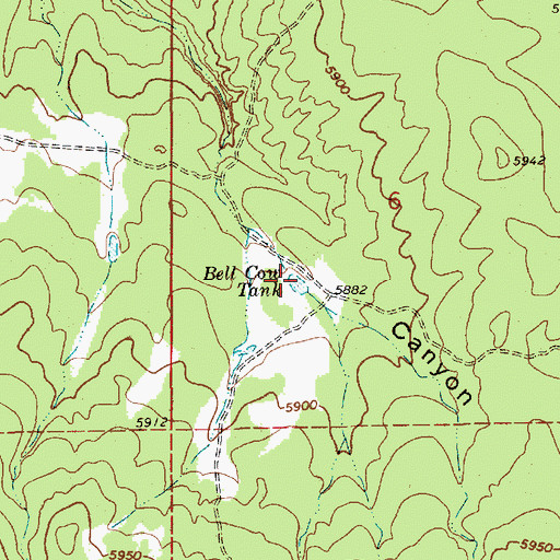 Topographic Map of Bell Cow Tank, AZ