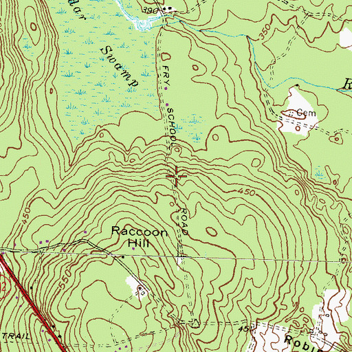 Topographic Map of Town of West Greenwich, RI