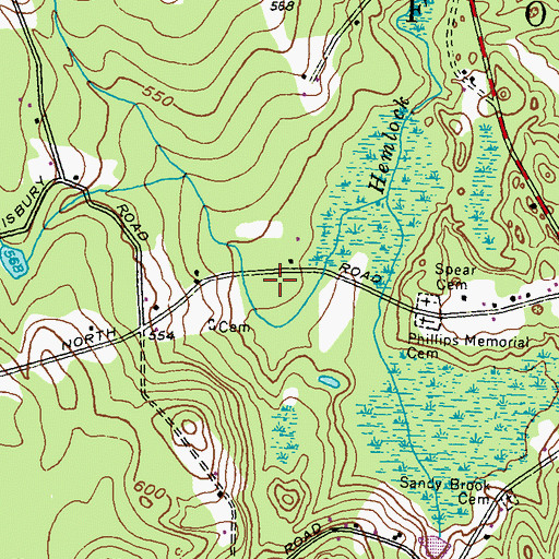 Topographic Map of Town of Foster, RI