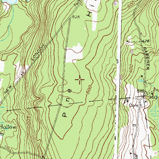 Topographic Map of Town of Exeter, RI