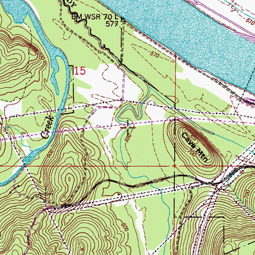 Topographic Map of Long Hollow, AL