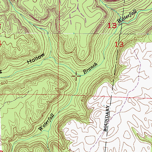 Topographic Map of Long Hollow, AL