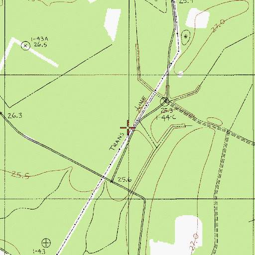 Topographic Map of Jones Creek, SC