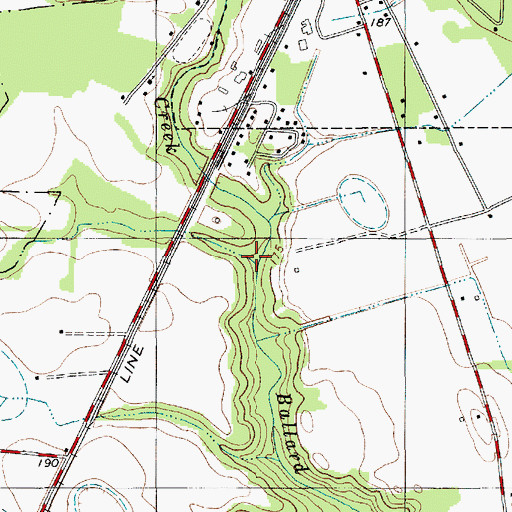 Topographic Map of Pine Tree Creek, SC