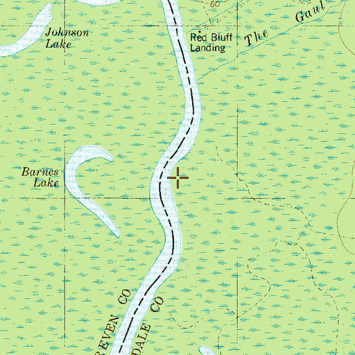 Topographic Map of The Gaul, SC