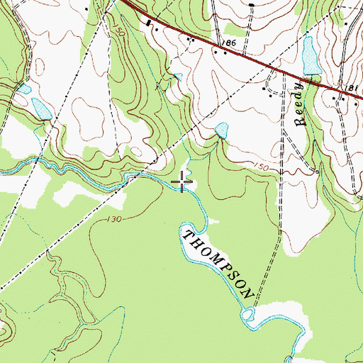 Topographic Map of Abrams Creek, SC
