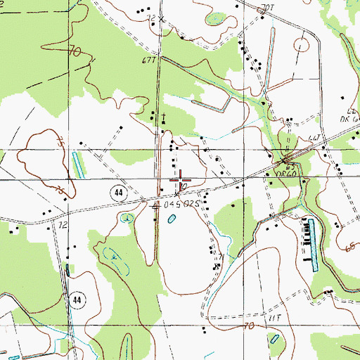 Topographic Map of Allen Chapel, SC