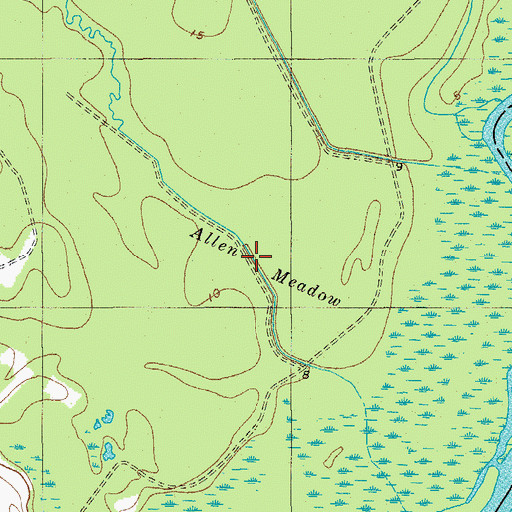 Topographic Map of Allen Meadow, SC