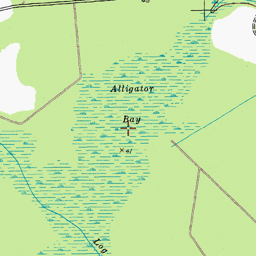 Topographic Map of Alligator Bay, SC