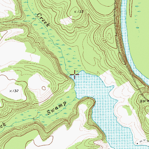 Topographic Map of Alligator Creek, SC