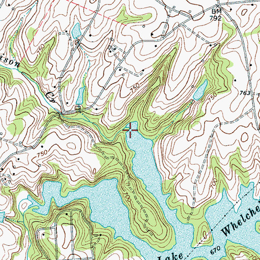 Topographic Map of Allison Creek, SC