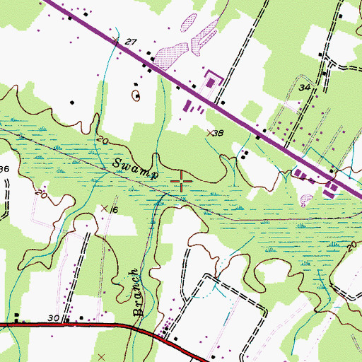 Topographic Map of Altman Branch, SC