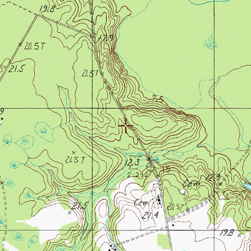 Topographic Map of Annie Laurie Church, SC