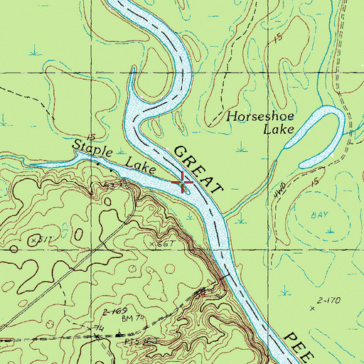 Topographic Map of Apple Orchard Slough, SC