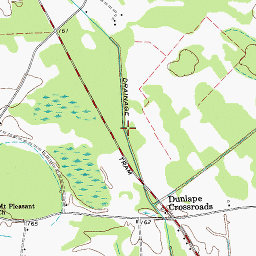 Topographic Map of Atkins Drainage Canal, SC