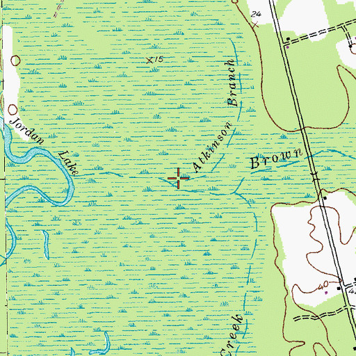 Topographic Map of Atkinson Branch, SC