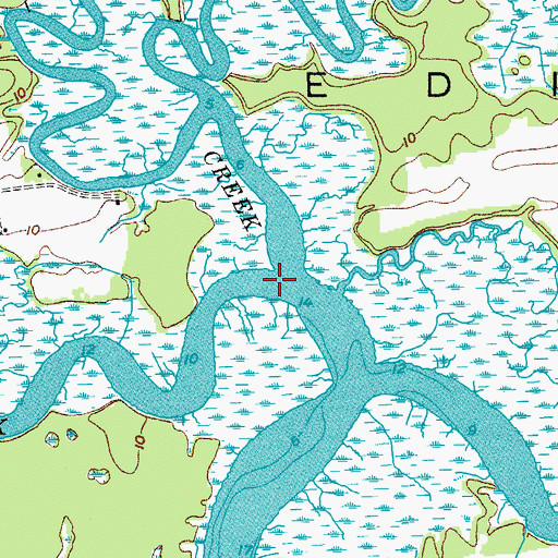 Topographic Map of Bailey Creek, SC