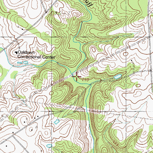 Topographic Map of Baker Creek, SC