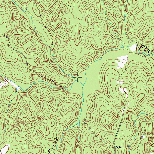 Topographic Map of Baker Creek, SC