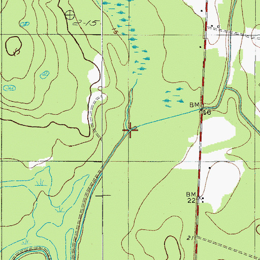 Topographic Map of Baptist Church Branch, SC